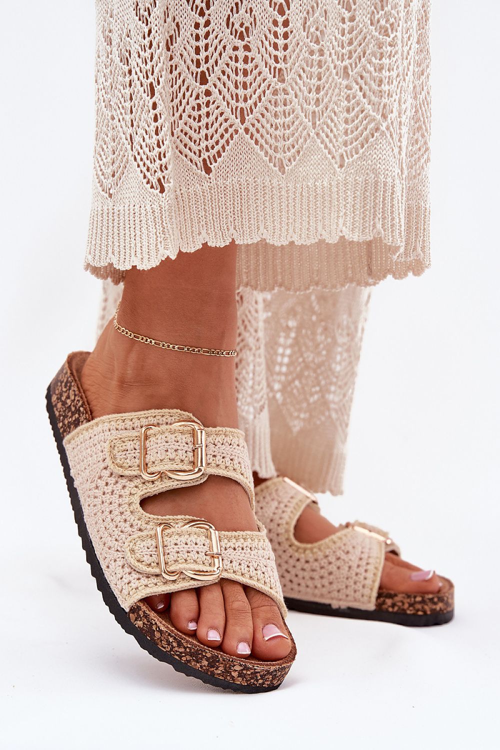 Flip-flops Step in Style til dame fra MS StyleHaven, laget av Bomull, farge Hvit, størrelse 36, med short ermer, perfekt til casual