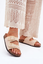 Flip-flops Step in Style til dame fra MS StyleHaven, laget av Bomull, farge Hvit, størrelse 38, med short ermer, perfekt til casual
