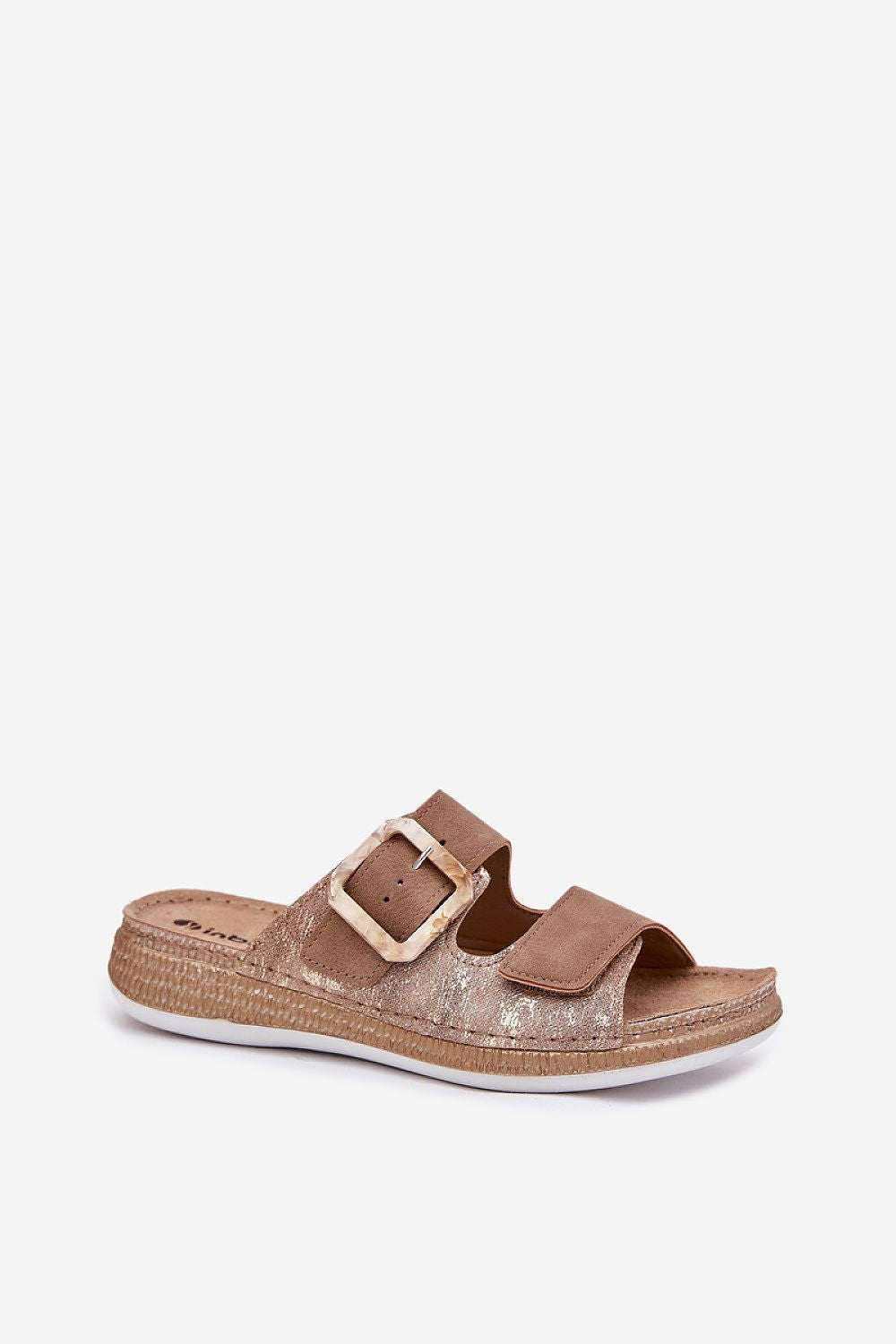 Flip-flops Step in Style til dame fra MS StyleHaven, laget av Bomull, farge beige, størrelse 40, med short ermer, perfekt til casual