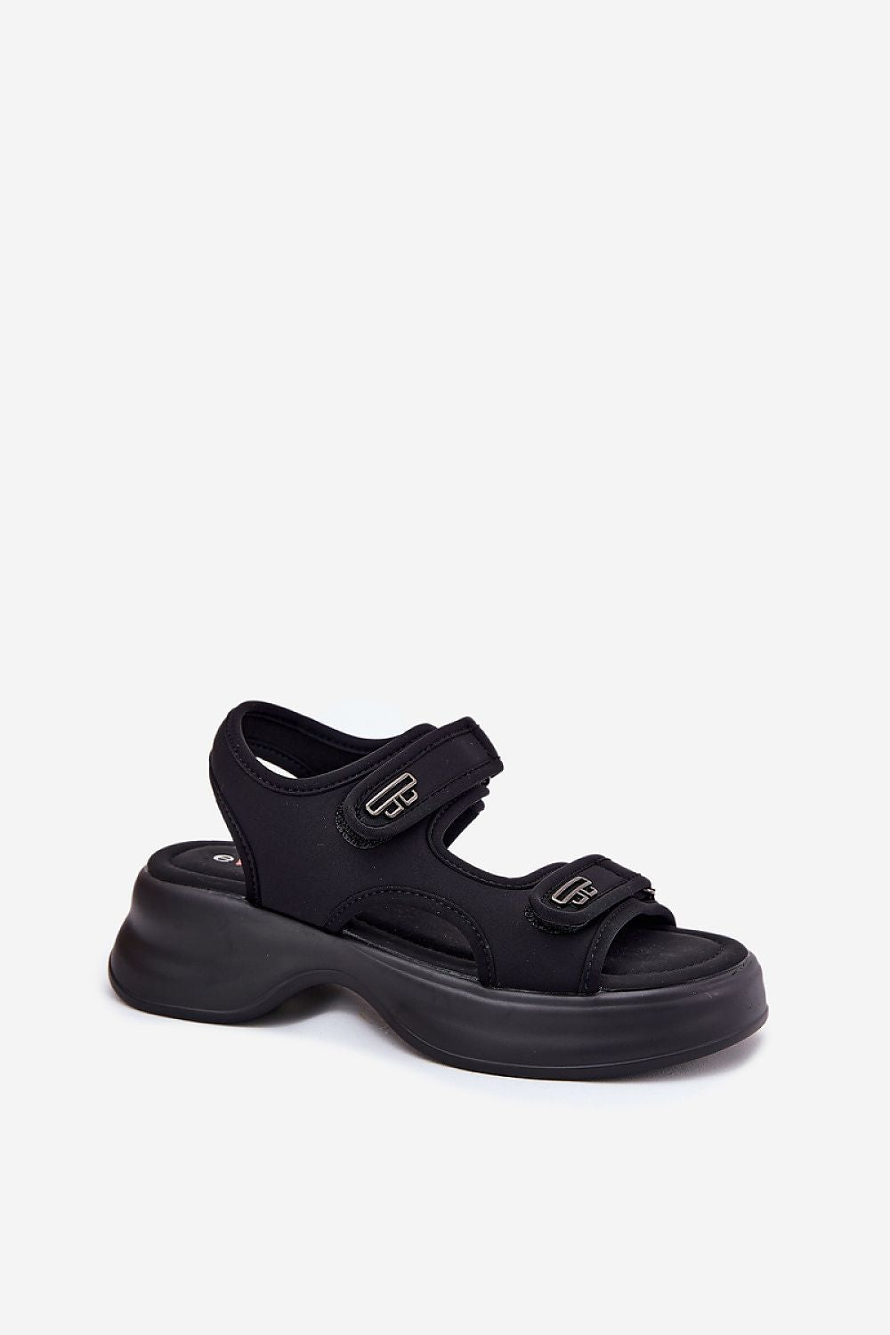Sandaler Step in style til dame fra MS StyleHaven, laget av Bomull, farge Svart, størrelse 37, med short ermer, perfekt til casual