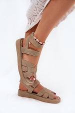 Sandaler Step in style til dame fra MS StyleHaven, laget av Bomull, farge Svart, størrelse 41, med short ermer, perfekt til casual