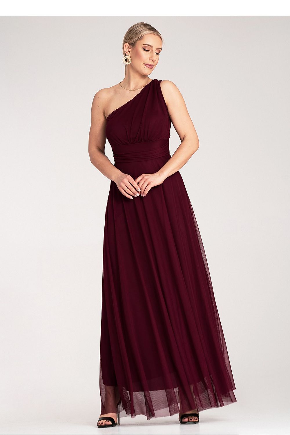 Aftenkjole Figl til dame fra MS StyleHaven, laget av polyester, farge Rød, størrelse S/M, med sleeveless ermer, maxi lengde, kjolestil sheath, perfekt til dress