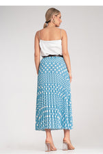 Skjørt Figl til dame fra MS StyleHaven, laget av polyester, farge Grønn, størrelse S/M, med 3-4; long ermer, perfekt til dress