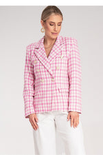 Jakke Figl til dame fra MS StyleHaven, laget av Bomull; polyester, farge Rosa, størrelse S/M, med long ermer, perfekt til dress
