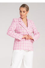Jakke Figl til dame fra MS StyleHaven, laget av Bomull; polyester, farge Rosa, størrelse S/M, med long ermer, perfekt til dress