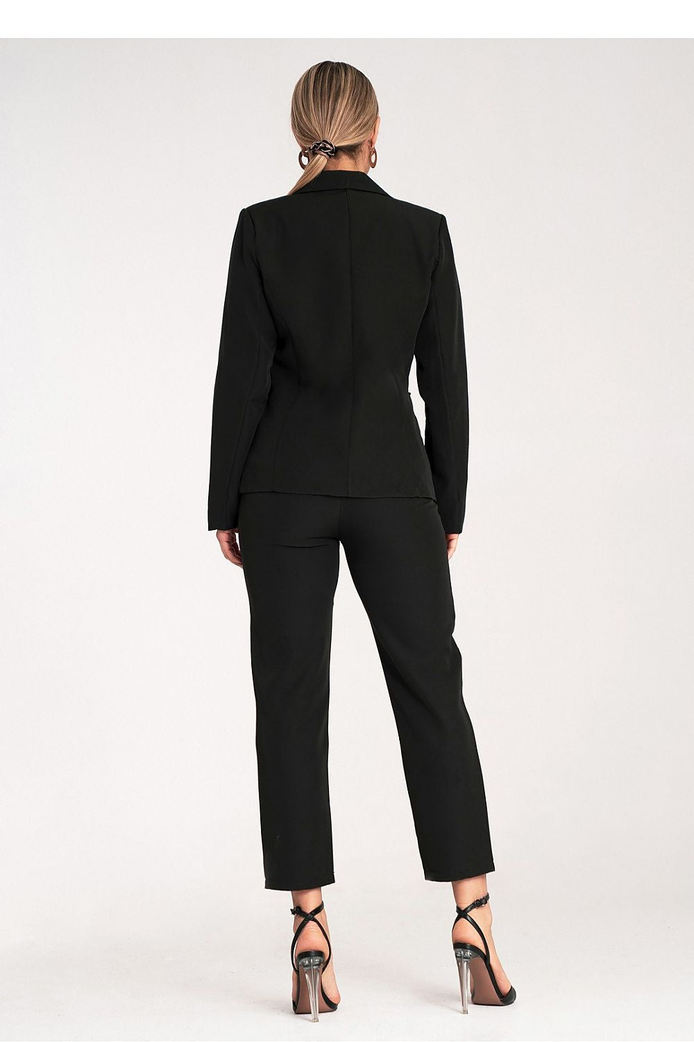 Sett Figl til dame fra MS StyleHaven, laget av polyester, farge Svart, størrelse S/M, med 3-4; long ermer, perfekt til dress