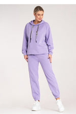 Sett Figl til dame fra MS StyleHaven, laget av Bomull; polyester, farge Fiolett, størrelse S/M, med 3-4; long ermer, perfekt til dress