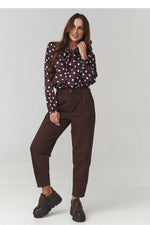  Long sleeve shirt model 220781 Makadamia 