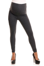 Serenity Maternity Leggings - PeeKaBoo til dame fra MS StyleHaven, laget av Elastan; Viskose, farge Grå 2, størrelse L/XL, med long ermer, perfekt til casual; dress