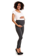 Serenity Maternity Leggings - PeeKaBoo til dame fra MS StyleHaven, laget av Elastan; Viskose, farge Svart, størrelse S/M, med long ermer, perfekt til casual; dress