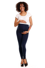 Serenity Maternity Leggings - PeeKaBoo til dame fra MS StyleHaven, laget av Elastan; Viskose, farge Marineblå, størrelse XXL, med long ermer, perfekt til casual; dress