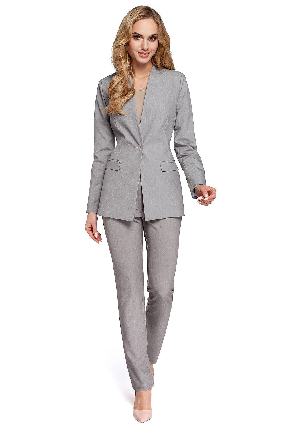 Jakke Moe til dame fra MS StyleHaven, laget av polyester; Viskose, farge Rosa, størrelse L, med long ermer, perfekt til casual; dress
