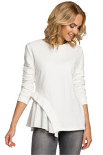 Bluse Moe til dame fra MS StyleHaven, laget av Bomull; polyester, farge Rosa, størrelse XXL, med long ermer, perfekt til casual; dress