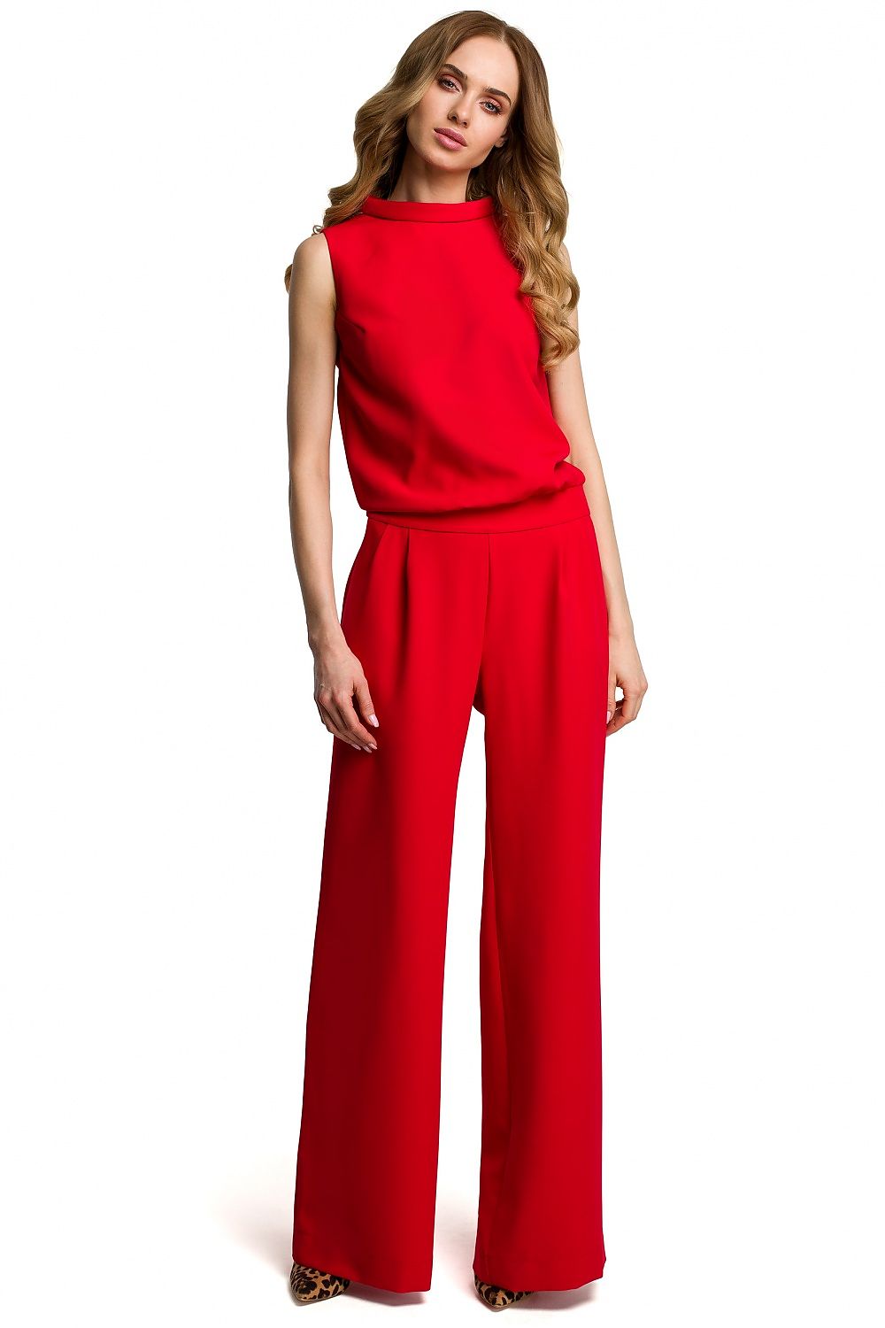 Jumpsuit - Moe til dame fra MS StyleHaven, laget av polyester, farge Svart, størrelse L, med sleeveless ermer, perfekt til casual; dress