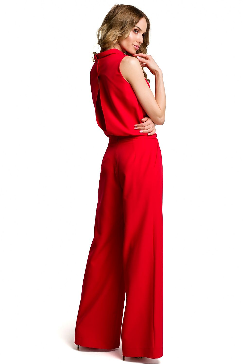 Jumpsuit - Moe til dame fra MS StyleHaven, laget av polyester, farge Svart, størrelse XL, med sleeveless ermer, perfekt til casual; dress