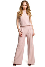 Jumpsuit - Moe til dame fra MS StyleHaven, laget av polyester, farge Svart, størrelse XXL, med sleeveless ermer, perfekt til casual; dress
