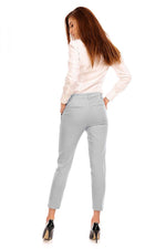 Damebukser Cabba til dame fra MS StyleHaven; laget av Bomull; Polyamid; farge GrÃ¥; stÃ¸rrelse 40; med long ermer; perfekt til dress