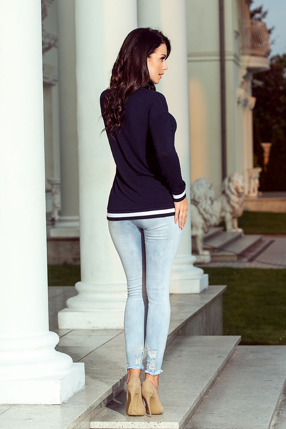 Welts genser til dame fra MS StyleHaven, laget av Viskose; polyester, farge S, størrelse XXL, med short; 3-4 ermer, perfekt til casual; dress