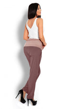 Comfort Maternity Pants fra PeeKaBoo til dame fra MS StyleHaven, laget av Viskose; Elastan; polyester, farge Marineblå, størrelse L/XL, med sleeveless ermer, perfekt til casual; dress