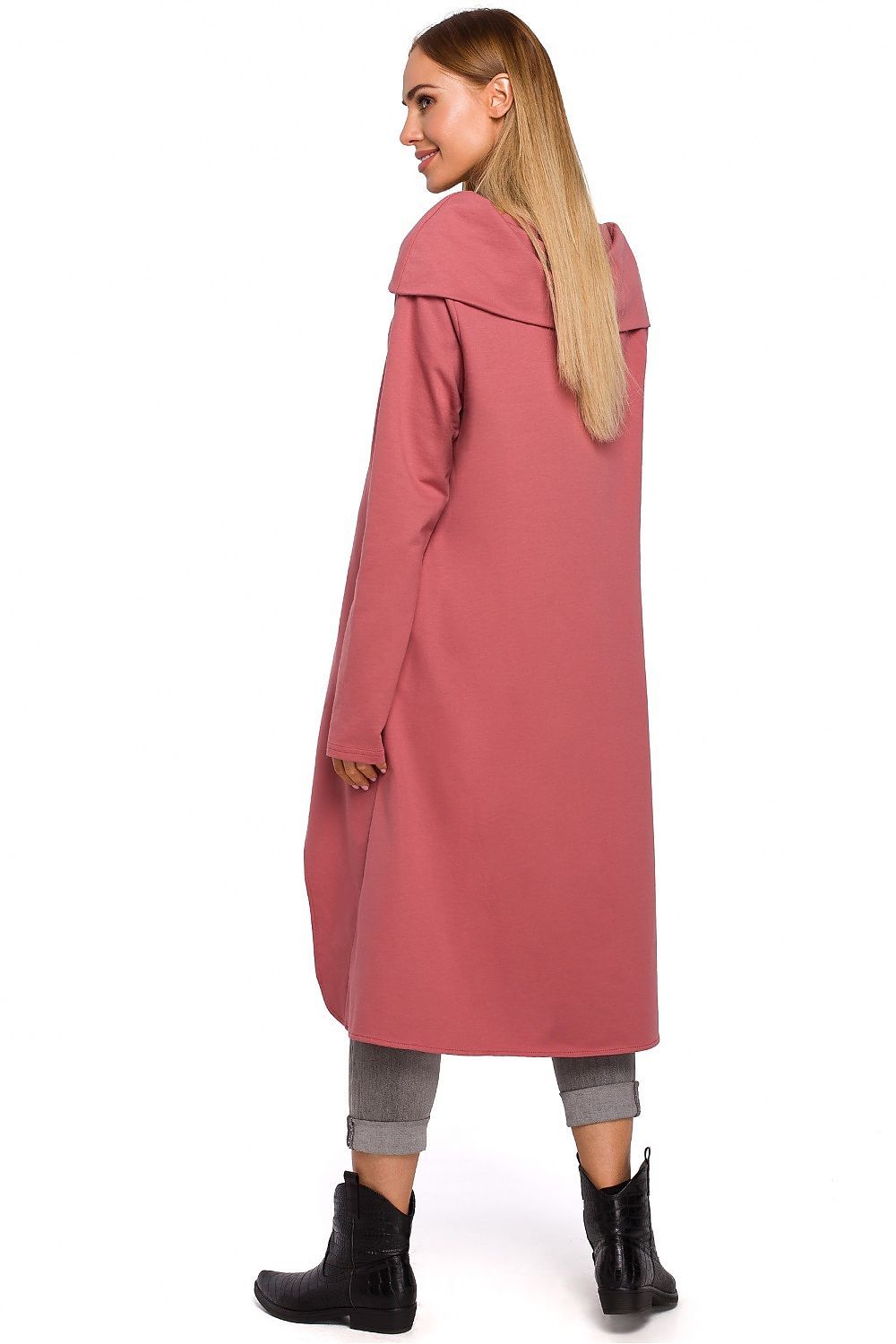 Bomull Tunika - Moe til dame fra MS StyleHaven, laget av Bomull, farge Marineblå, størrelse 2XL/3XL, med long ermer, perfekt til casual; dress