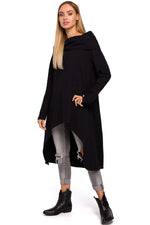 Bomull Tunika - Moe til dame fra MS StyleHaven, laget av Bomull, farge Rosa, størrelse S/M, med long ermer, perfekt til casual; dress