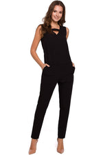 Dress Makover til dame fra MS StyleHaven, laget av polyester; rayon, farge Svart, størrelse s, med sleeveless ermer
