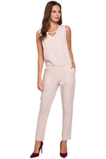 Dress Makover til dame fra MS StyleHaven, laget av polyester; rayon, farge Marineblå, størrelse M, med sleeveless ermer