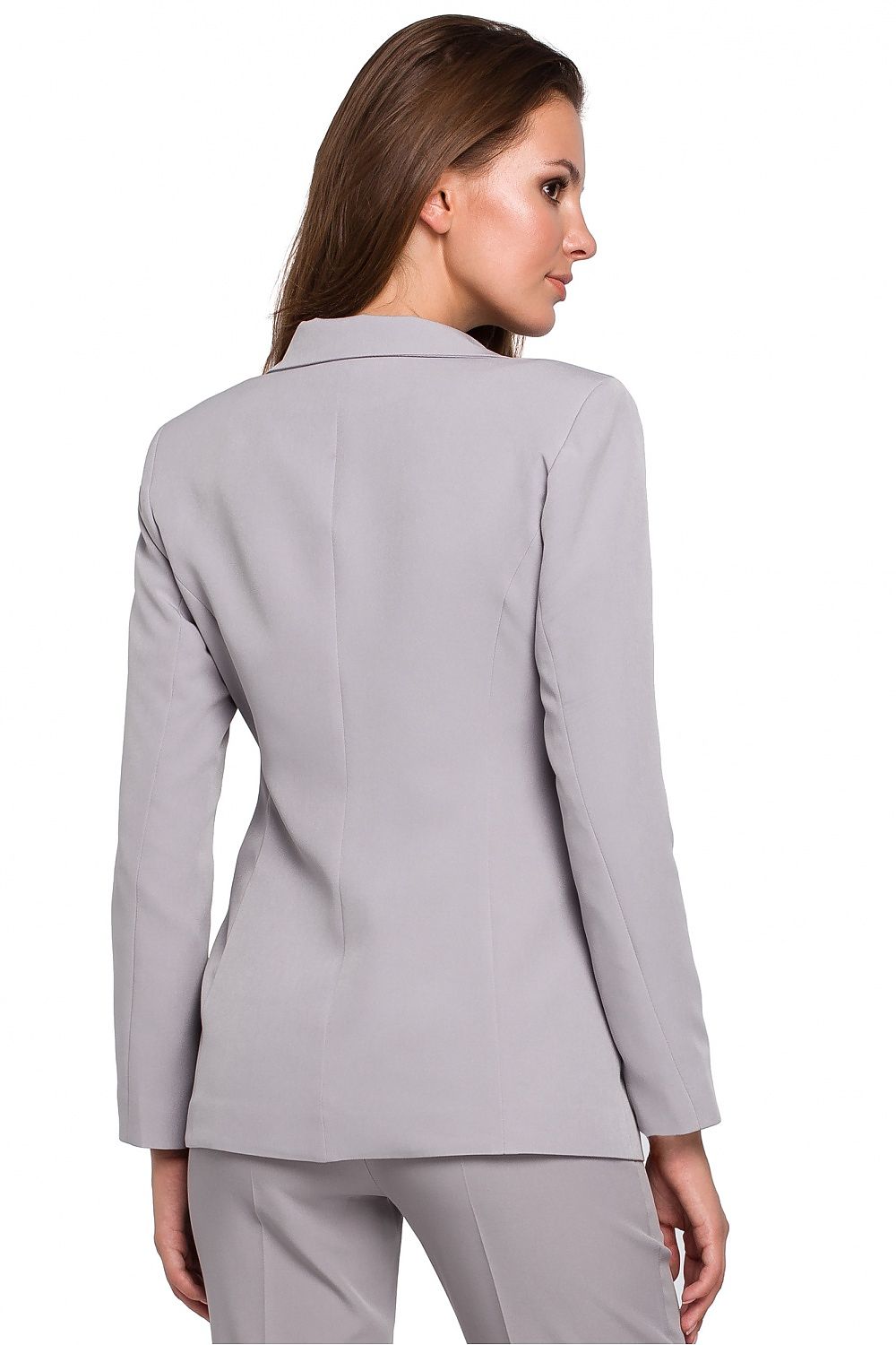 Jakke Makover til dame fra MS StyleHaven, laget av polyester, farge Grå, størrelse L, med long ermer