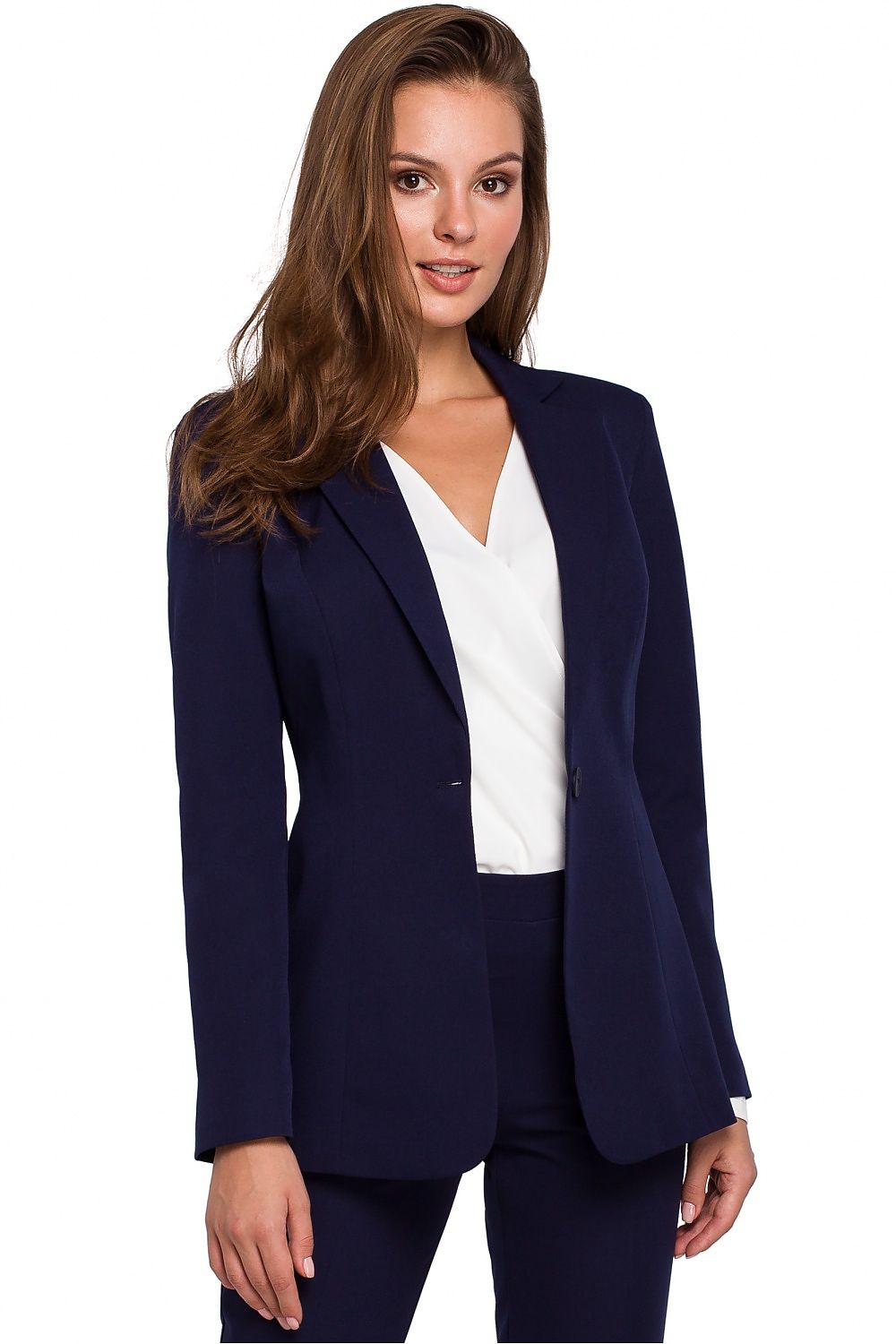 Jakke Makover til dame fra MS StyleHaven, laget av polyester, farge Grå, størrelse XL, med long ermer