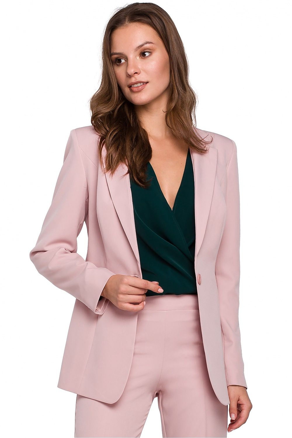 Jakke Makover til dame fra MS StyleHaven, laget av polyester, farge Marineblå, størrelse M, med long ermer