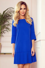 LUCY Plissert kjole – elegant og beskjeden med feminin passform | Limited Edition til dame fra MS StyleHaven, laget av polyester, farge Rød 2, størrelse XL, med short; 3-4 ermer, perfekt til casual; dress