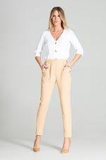 Naya – Klassisk hvit 3/4-ermet skjorte fra Roco Fashion til dame fra MS StyleHaven, laget av polyester, farge Hvit, størrelse M, med long ermer, perfekt til casual; dress