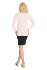 Klassisk sjarmerende gravidbluse fra PeeKaBoo til dame fra MS StyleHaven, laget av polyester, farge Rød, størrelse L/XL, med long ermer, perfekt til casual; dress