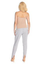 Avslappet treningsbukse for gravide fra PeeKaBoo til dame fra MS StyleHaven, laget av Viskose; Elastan; Bomull, farge Grå 2, størrelse L/XL, med long ermer, perfekt til casual; dress