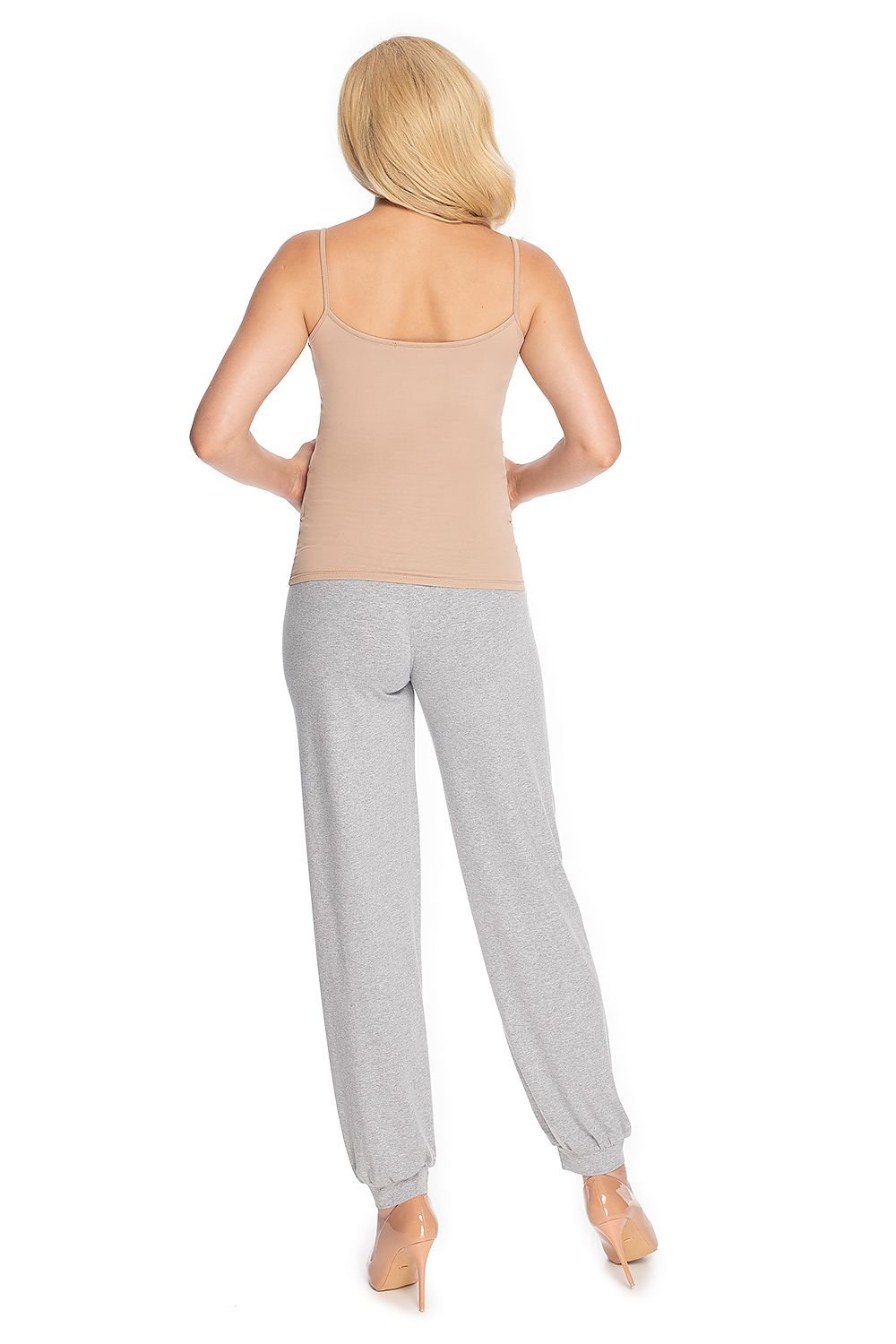 Relaxed Comfort Joggebukse for gravide fra PeeKaBoo til dame fra MS StyleHaven, laget av Elastan; Viskose, farge Grå 2, størrelse S/M, med cap; short ermer, perfekt til casual; dress