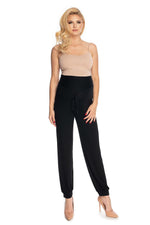 Relaxed Comfort Joggebukse for gravide fra PeeKaBoo til dame fra MS StyleHaven, laget av Elastan; Viskose, farge Svart, størrelse L/XL, med cap; short ermer, perfekt til casual; dress