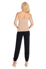 Relaxed Comfort Joggebukse for gravide fra PeeKaBoo til dame fra MS StyleHaven, laget av Elastan; Viskose, farge Svart, størrelse L/XL, med cap; short ermer, perfekt til casual; dress