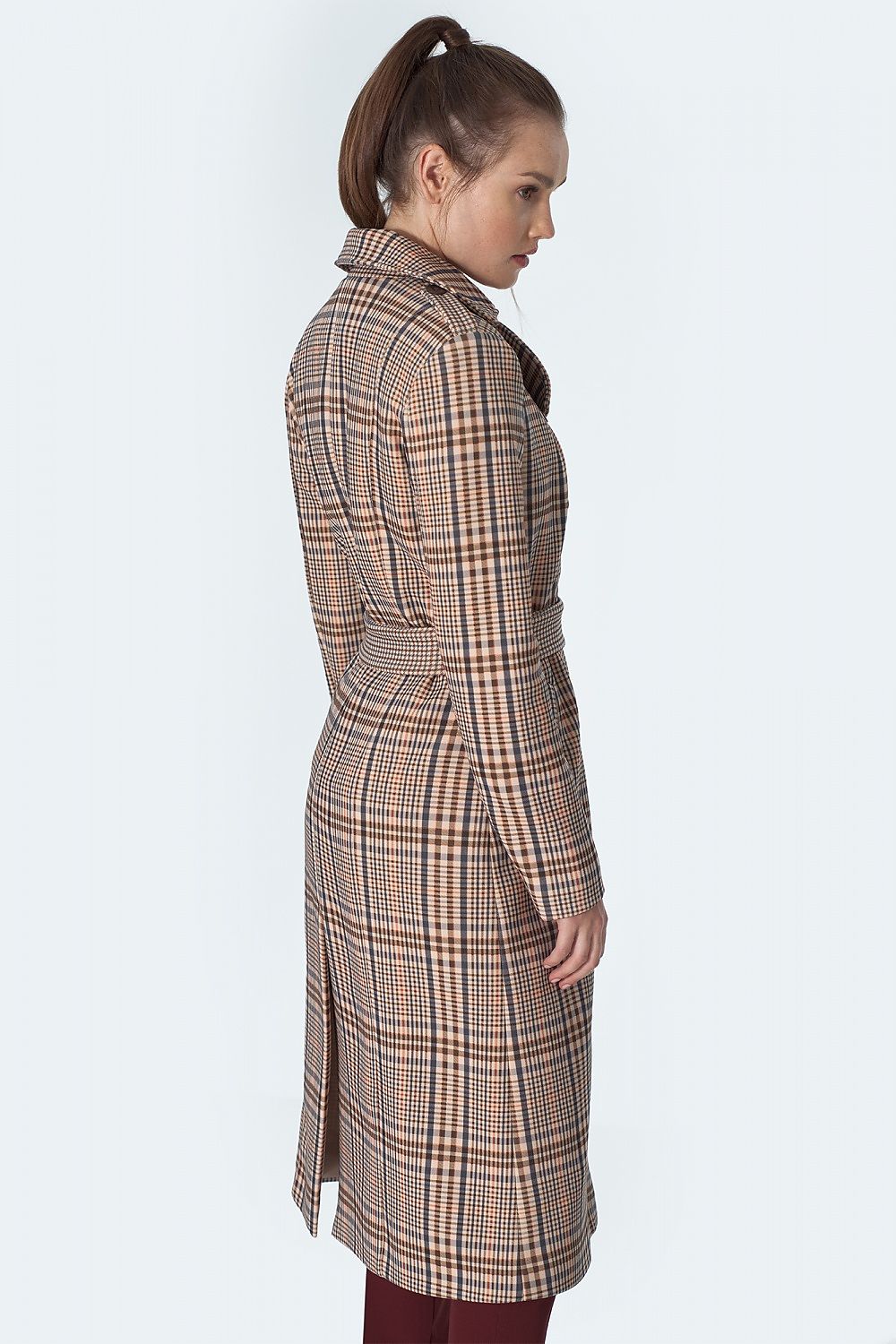 Frakk Nife til dame fra MS StyleHaven, laget av polyester, farge beige, størrelse 40, med long ermer