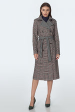 Frakk Nife til dame fra MS StyleHaven, laget av polyester, farge beige, størrelse 44, med long ermer