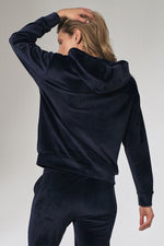 Emerald Comfort Hettegenser - Figl til dame fra MS StyleHaven, laget av polyester; Elastan, farge Marineblå, størrelse L, med sleeveless; strapless ermer, perfekt til casual; dress