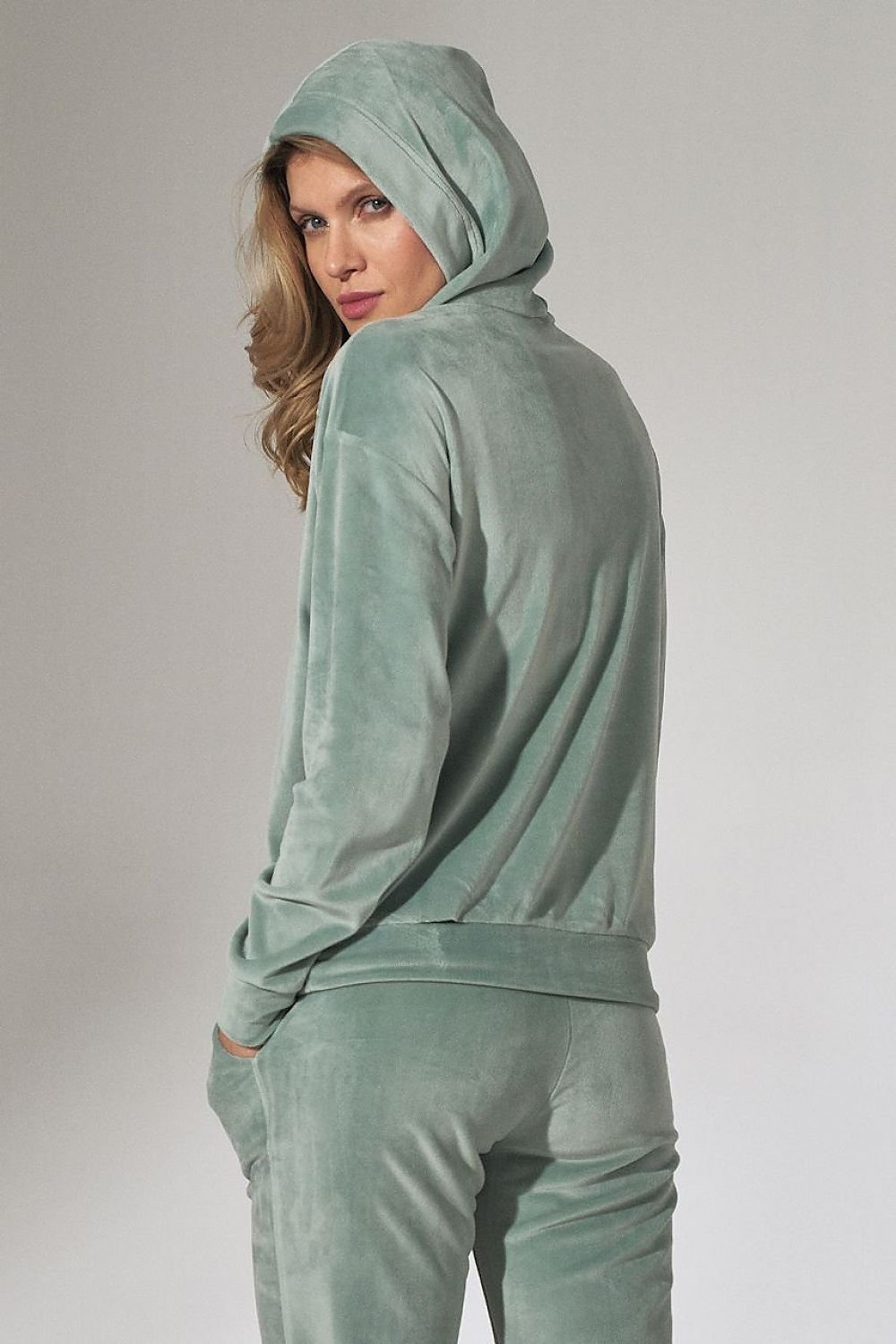 Emerald Comfort Hettegenser - Figl til dame fra MS StyleHaven, laget av polyester; Elastan, farge Grønn, størrelse L, med sleeveless; strapless ermer, perfekt til casual; dress