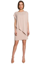 Dagkjole Stylove til dame fra MS StyleHaven, laget av polyester; Elastan-1, farge Grønn, størrelse XL, med short; cap ermer, perfekt til dress