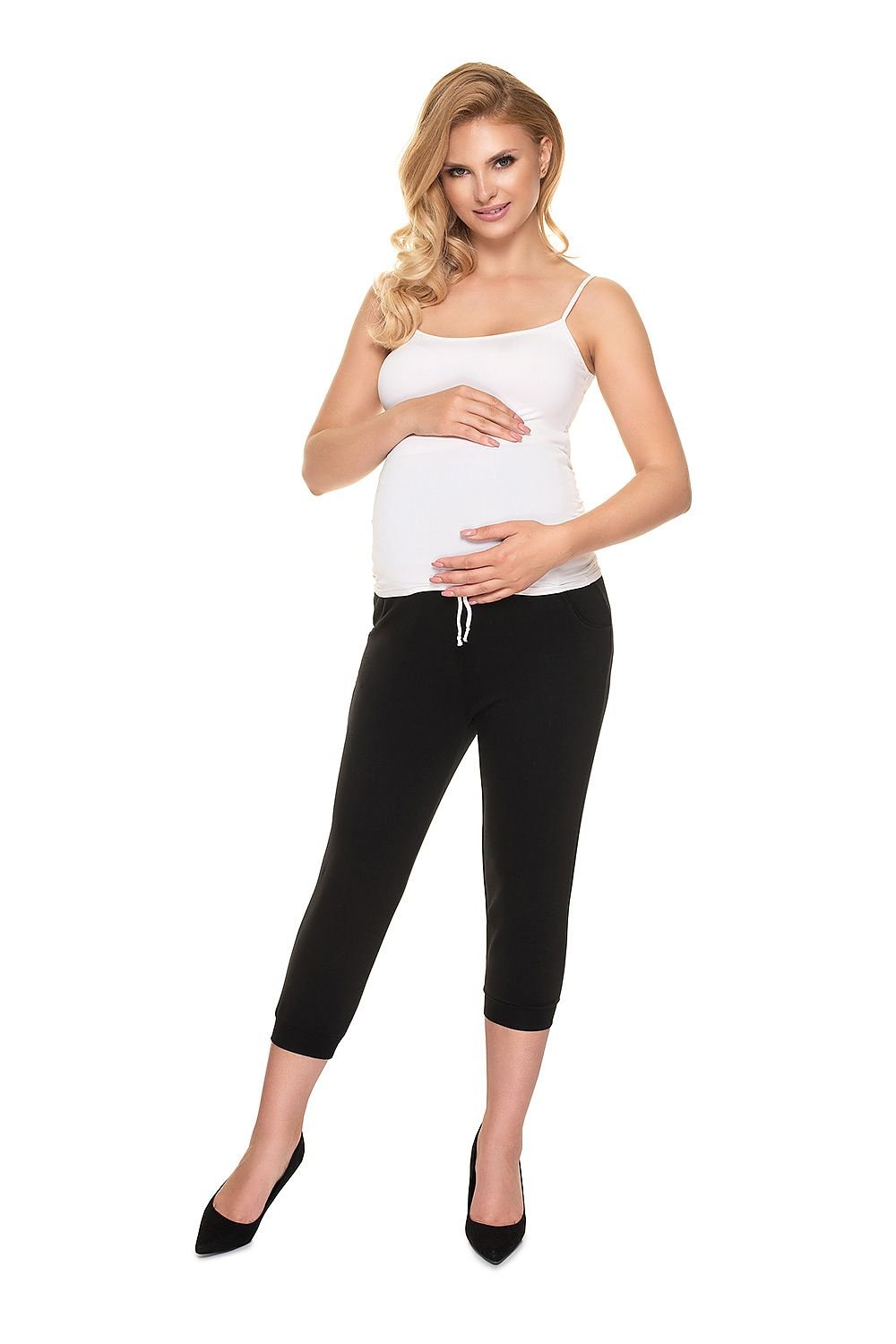 Relaxed Comfort Crops fra PeeKaBoo til dame fra MS StyleHaven, laget av Elastan; Bomull, farge Svart, størrelse L/XL, med 3-4; long ermer, perfekt til casual; dress