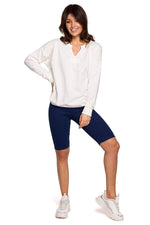 Tidløs komfortgenser fra BeWear til dame fra MS StyleHaven, laget av Bomull; polyester, farge Rosa, størrelse XXL, med long ermer, perfekt til dress