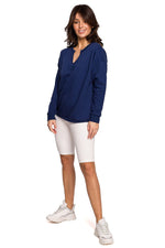 Tidløs komfortgenser fra BeWear til dame fra MS StyleHaven, laget av Bomull; polyester, farge Svart, størrelse XL, med long ermer, perfekt til dress
