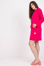 Dagkjole-Relevance til dame fra MS StyleHaven, laget av Bomull, farge Rosa, størrelse L/XL, med long ermer, perfekt til casual; dress