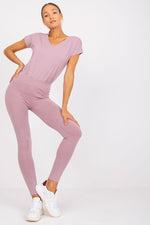 Leggings BFG til dame fra MS StyleHaven, laget av Bomull; Elastan-1, farge Grønn 3, størrelse XL, med sleeveless ermer, perfekt til casual; dress