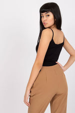 Topp BFG til dame fra MS StyleHaven, laget av Bomull, farge Svart, størrelse L, med sleeveless ermer, perfekt til casual; dress