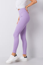 Lange leggings BFG til dame fra MS StyleHaven, laget av Bomull; Elastan-1, farge Blå, størrelse M, med long; 3-4 ermer, perfekt til casual; dress