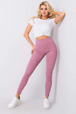 Lange leggings BFG til dame fra MS StyleHaven, laget av Bomull; Elastan-1, farge Blå, størrelse XL, med long; 3-4 ermer, perfekt til casual; dress
